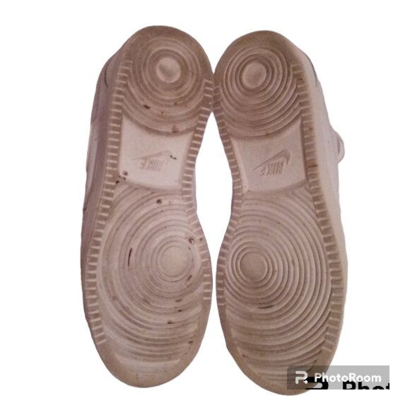 Nike white Court Vision sneakers sz 10 - Picture 8 of 9